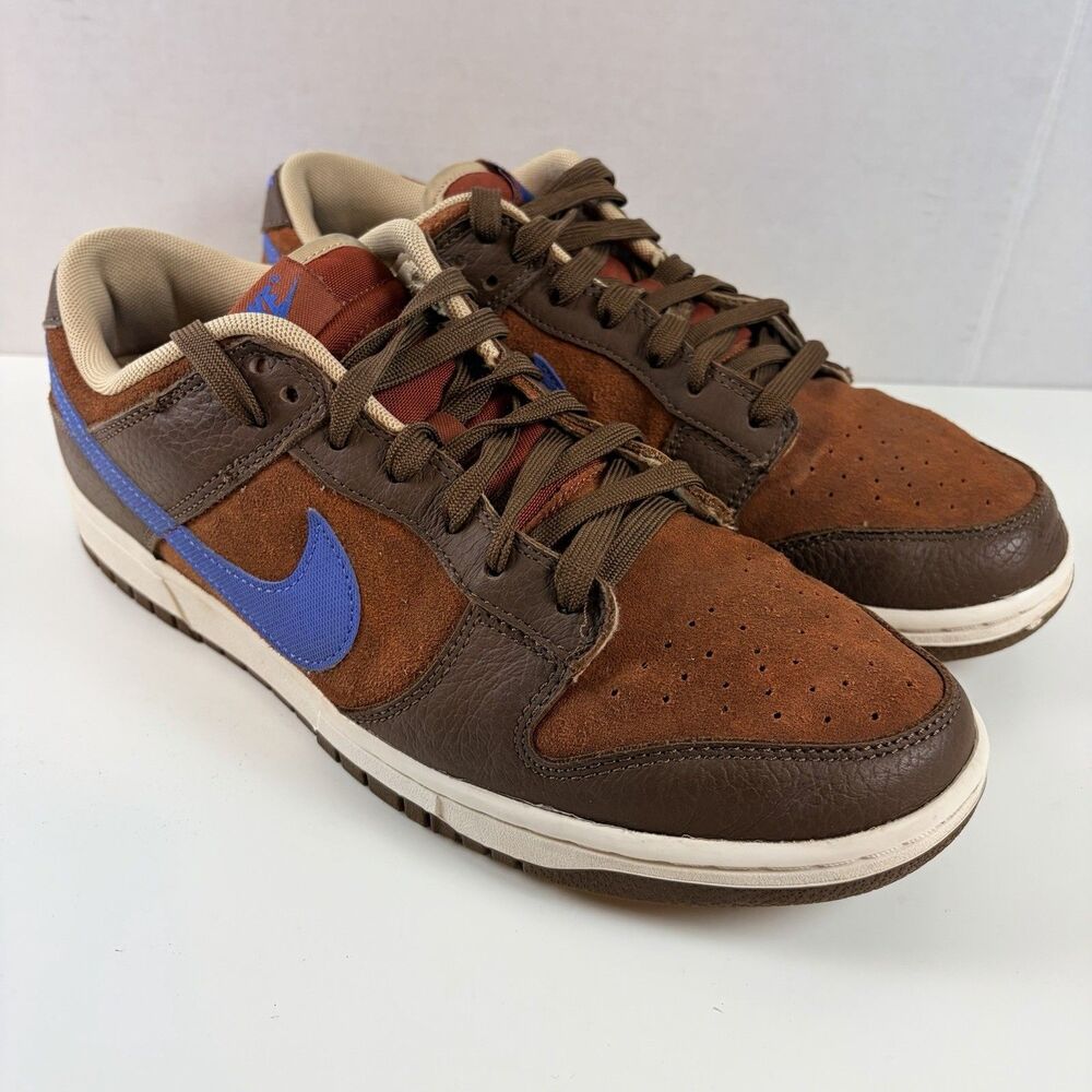 Nike Dunk Low Premium Shoes Mars Stone Brown Blue Mens Size 10
